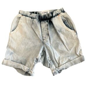 One Teaspoon Richie Denim shorts in Anarchy color size 28 AU/6 US NWT